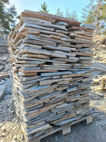 Плитняк златолит серебристый для цоколя, отмостки купить в Наро-Фоминску