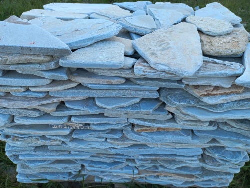 Плитняк златолит зелёный галтованный для цоколя купить в Наро-Фоминску